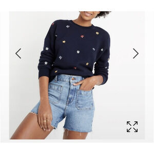 Madewell High Rise Denim Jean Shorts 24 00 Patch Pocket Fray Hem